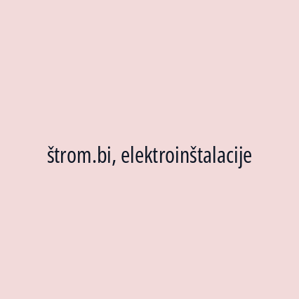 štrom.bi, elektroinštalacije - Logotip
