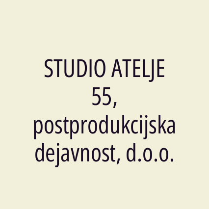 STUDIO ATELJE 55, postprodukcijska dejavnost, d.o.o. - Logotip