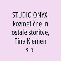 STUDIO ONYX, kozmetične in ostale storitve, Tina Klemen s.p. - Logotip