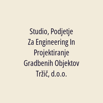 Studio, Podjetje Za Engineering In Projektiranje Gradbenih Objektov Tržič, d.o.o. - Logotip