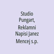 Studio Pungart, Reklamni Napisi Janez Mencej s.p. - Logotip