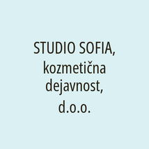 STUDIO SOFIA, kozmetična dejavnost, d.o.o. - Logotip