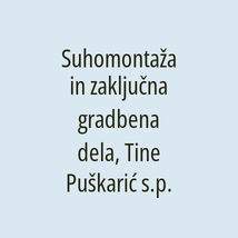 Suhomontaža in zaključna gradbena dela, Tine Puškarić s.p. - Logotip