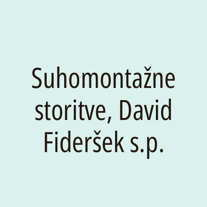 Suhomontažne storitve, David Fideršek s.p. - Logotip