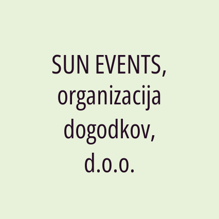 SUN EVENTS, organizacija dogodkov, d.o.o. - Logotip