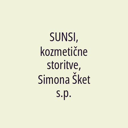 SUNSI, kozmetične storitve, Simona Šket s.p. - Logotip