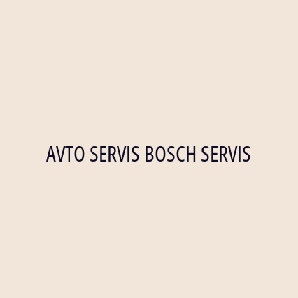 AVTO SERVIS BOSCH SERVIS