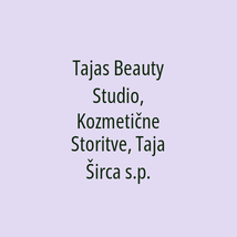 Tajas Beauty Studio, Kozmetične Storitve, Taja Širca s.p. - Logotip