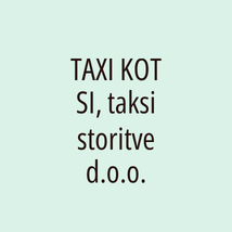 TAXI KOT SI, taksi storitve d.o.o. - Logotip