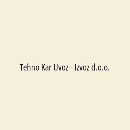 Tehno Kar Uvoz - Izvoz d.o.o. - Logotip