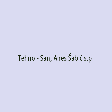 Tehno - San, Anes Šabić s.p. - Logotip