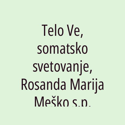 Telo Ve, somatsko svetovanje, Rosanda Marija Meško s.p. - Logotip
