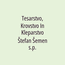 Tesarstvo, Krovstvo In Kleparstvo Štefan Šemen s.p. - Logotip