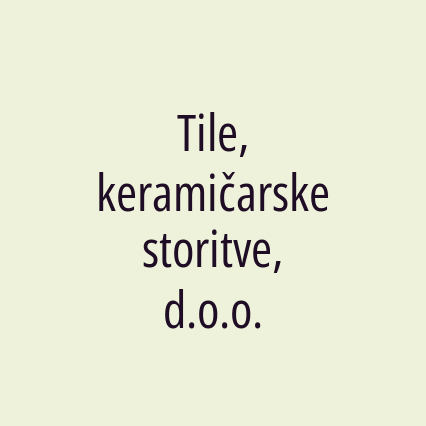 Tile, keramičarske storitve, d.o.o. - Logotip