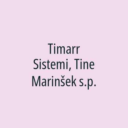 Timarr Sistemi, Tine Marinšek s.p. - Logotip