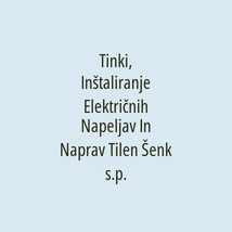 Tinki, Inštaliranje Električnih Napeljav In Naprav Tilen Šenk s.p. - Logotip