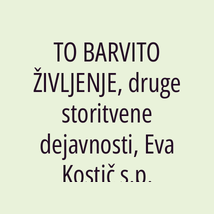 TO BARVITO ŽIVLJENJE, druge storitvene dejavnosti, Eva Kostič s.p. - Logotip