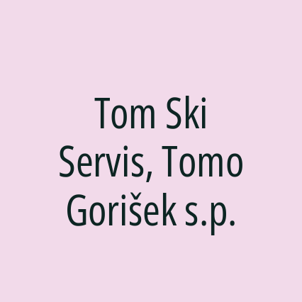 Tom Ski Servis, Tomo Gorišek s.p. - Logotip