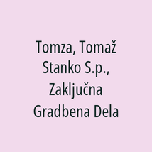 Tomza, Tomaž Stanko S.p., Zaključna Gradbena Dela - Logotip