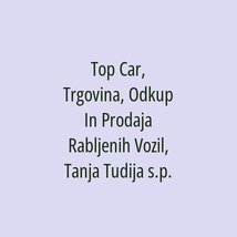 Top Car, Trgovina, Odkup In Prodaja Rabljenih Vozil, Tanja Tudija s.p. - Logotip