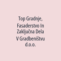 Top Gradnje, Fasaderstvo In Zaključna Dela V Gradbeništvu d.o.o. - Logotip