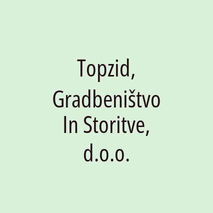 Topzid, Gradbeništvo In Storitve, d.o.o. - Logotip