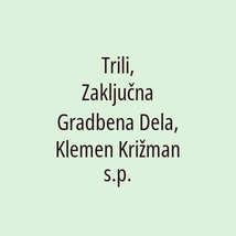 Trili, Zaključna Gradbena Dela, Klemen Križman s.p. - Logotip