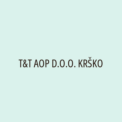 T&T AOP D.O.O. KRŠKO - Logotip