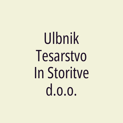 Ulbnik Tesarstvo In Storitve d.o.o. - Logotip