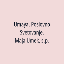 Umaya, Poslovno Svetovanje, Maja Umek, s.p. - Logotip