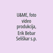 U&ME, foto video produkcija, Erik Bebar Seliškar s.p. - Logotip