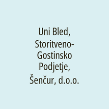 Uni Bled, Storitveno-Gostinsko Podjetje, Šenčur, d.o.o. - Logotip