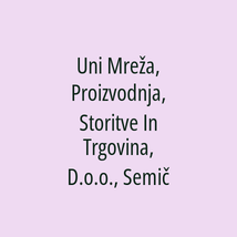 Uni Mreža, Proizvodnja, Storitve In Trgovina, D.o.o., Semič - Logotip