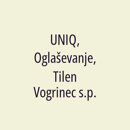 UNIQ, Oglaševanje, Tilen Vogrinec s.p. - Logotip