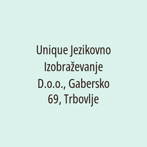 Unique Jezikovno Izobraževanje D.o.o., Gabersko 69, Trbovlje - Logotip