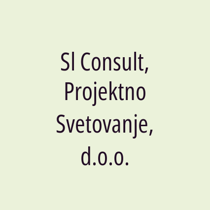 Sl Consult, Projektno Svetovanje, d.o.o.