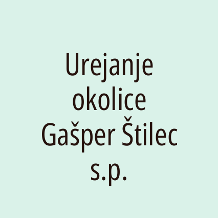 Urejanje okolice Gašper Štilec s.p. - Logotip