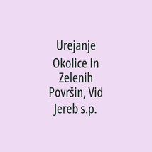 Urejanje Okolice In Zelenih Površin, Vid Jereb s.p. - Logotip