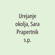 Urejanje okolja, Sara Prapertnik s.p. - Logotip