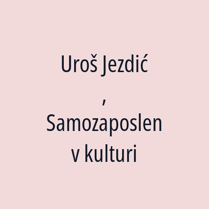 Uroš Jezdić  , Samozaposlen v kulturi - Logotip