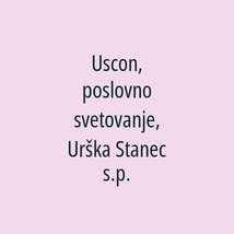 Uscon, poslovno svetovanje, Urška Stanec s.p. - Logotip