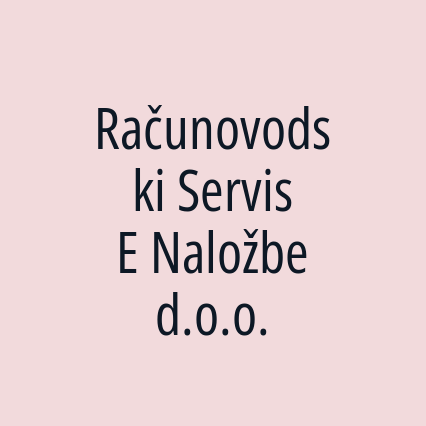 Računovodski Servis E Naložbe d.o.o.