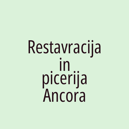 Restavracija in picerija Ancora