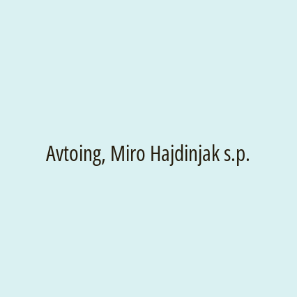 Avtoing, Miro Hajdinjak s.p.