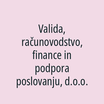 Valida, računovodstvo, finance in podpora poslovanju, d.o.o. - Logotip