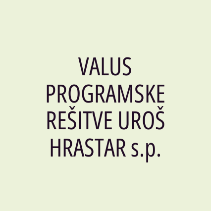 VALUS PROGRAMSKE REŠITVE UROŠ HRASTAR s.p. - Logotip