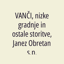 VANČI, nizke gradnje in ostale storitve, Janez Obretan s.p. - Logotip