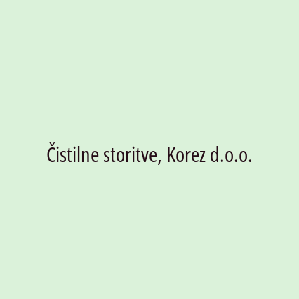 Čistilne storitve, Korez d.o.o.