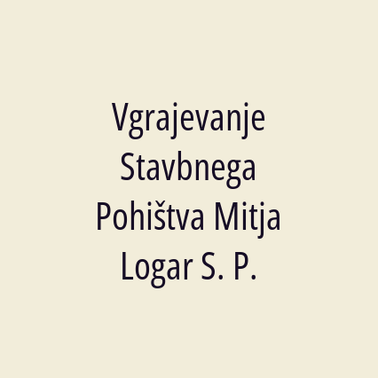 Vgrajevanje Stavbnega Pohištva Mitja Logar S. P. - Logotip