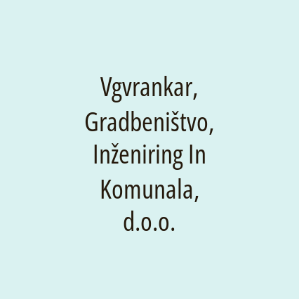 Vgvrankar, Gradbeništvo, Inženiring In Komunala, d.o.o. - Logotip